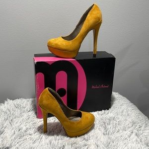 COPY - Michael Antonio yellow high heels shoes size 6